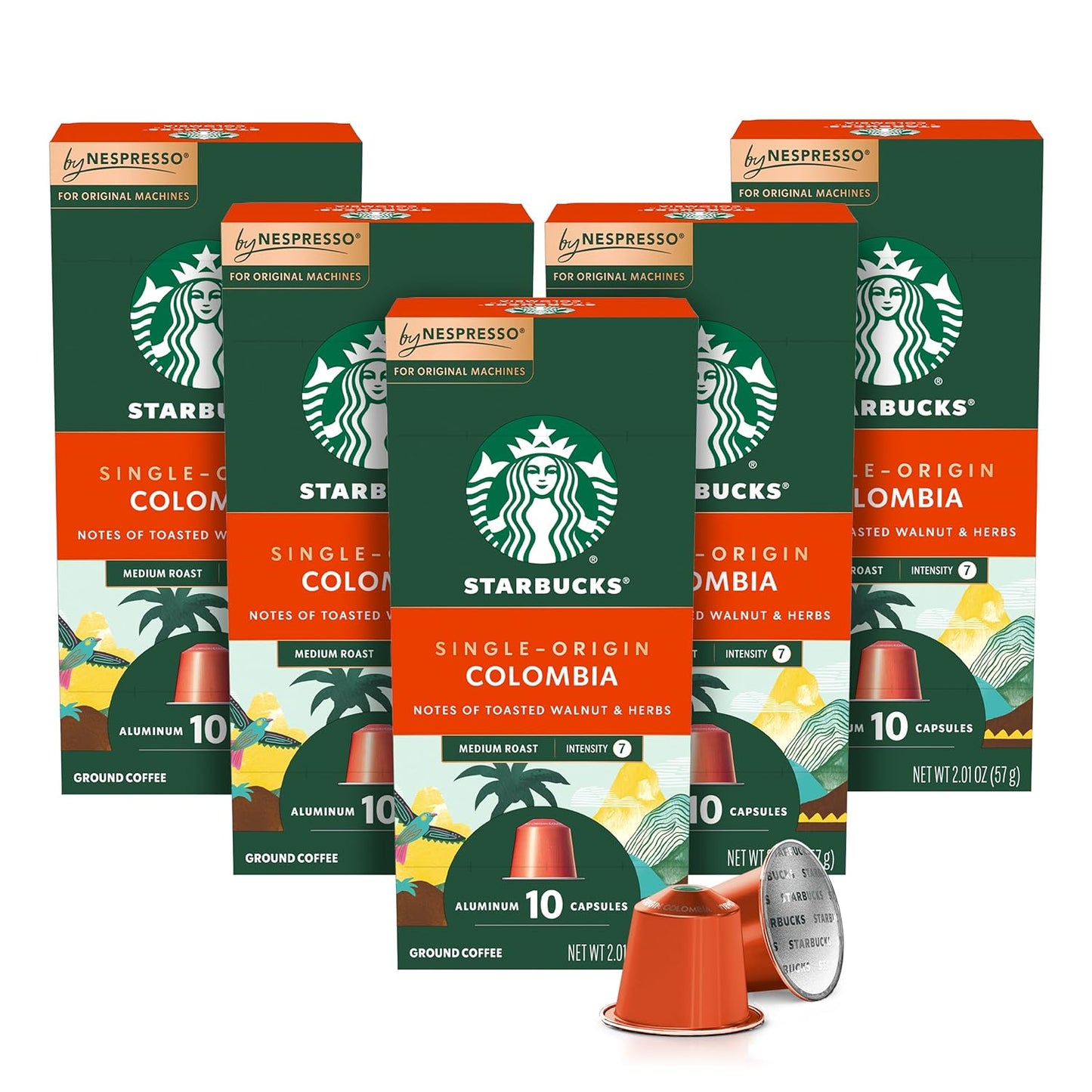 Starbucks Nespresso Original Roast Espresso 50-Capsule Pack - Christmas Special